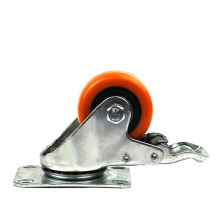 2.5 inches medium flat plate brake mute grille casters